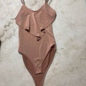 Elegant Pink Kids One Piece Swimsuit